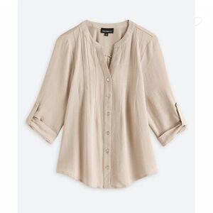Fortune + Ivy Button-Up Blouse